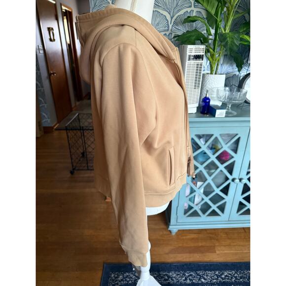 NWT Juicy Couture Beachwood Tan Zip Front Sweatshirt Hoodie Sz. XL - Picture 9 of 9